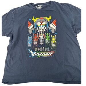 Voltron Legendary Defender Lootwear Exclusive Graphic T Shirt Mens 2XL Navy Blue